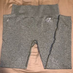 KHAKI GYMSHARK VITAL SEAMLESS LEGGING XL